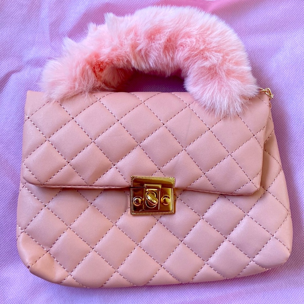 Pink hand bag